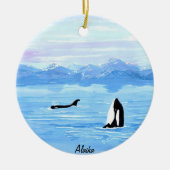 Alaska Orca Ornament (Voorkant)