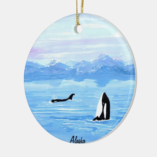 Alaska Orca Ornament (Links)