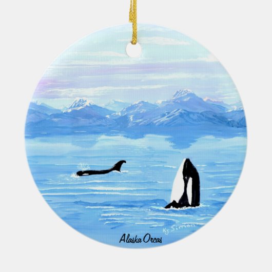 Alaska Orca Ornament (Achterkant)
