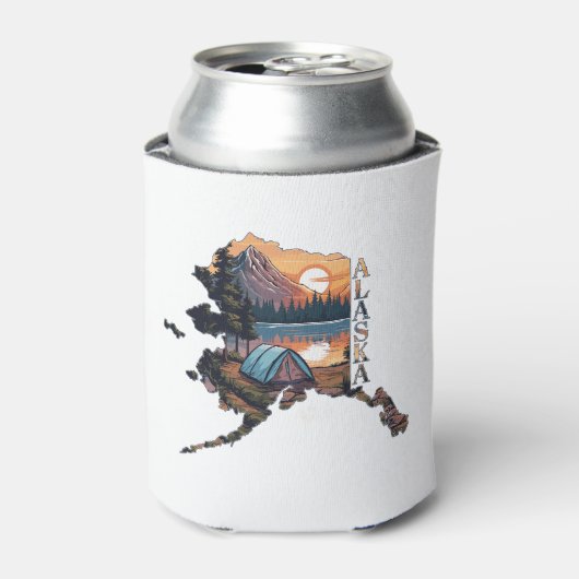 Alaska Outline Camping Blikjeskoeler (Blikje Voorkant)