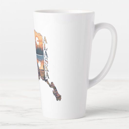 Alaska Outline Camping Latte Mok (Rechts)