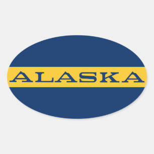 Alaska Ovale Sticker