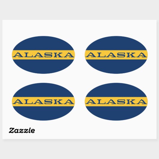 Alaska Ovale Sticker (Vel)
