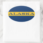 Alaska Ovale Sticker (Tas)