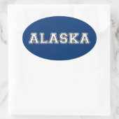 Alaska Ovale Sticker (Tas)