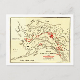 Alaska Panoramic Map Briefkaart
