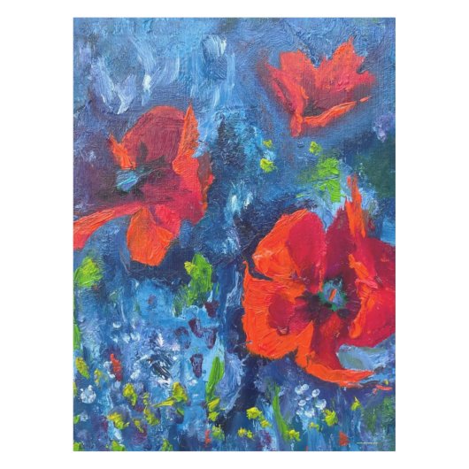 alaska papavers tafelkleed (Voorkant)