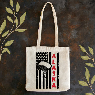 Alaska Paragliding Skydiving Parachuting Tote Bag