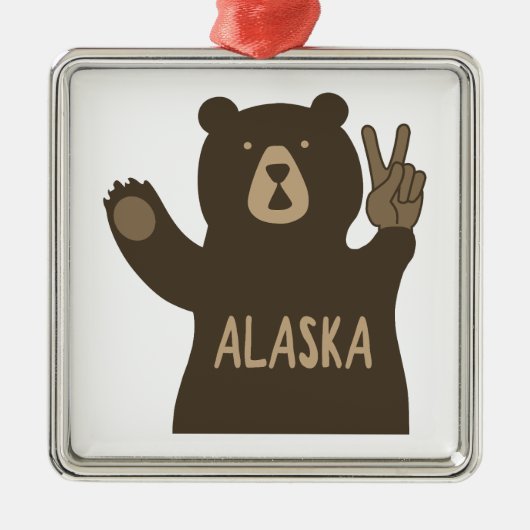 Alaska Peace Beer Metalen Ornament (Voorkant)