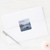 Alaska Peace on Earth Vierkante Sticker (Envelop)