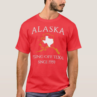 Alaska pissing uit Texas sinds de grootte van 1959 T-shirt