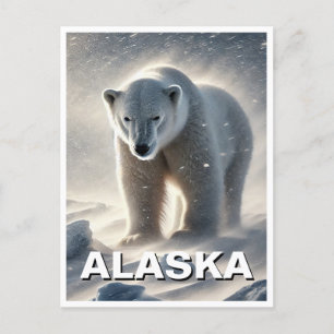Alaska Polar Beer Sneeuwstorm Briefkaart