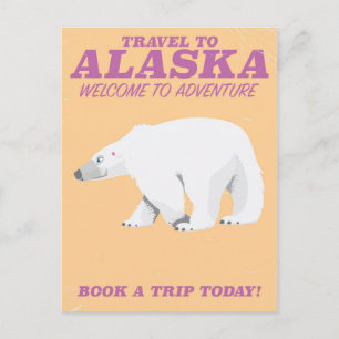 Alaska Polar Beer vintage poster Briefkaart