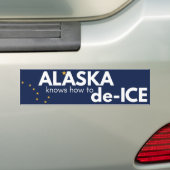 Alaska politieke bumpersticker (Op auto)