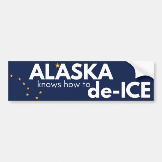 Alaska politieke bumpersticker (Voorkant)