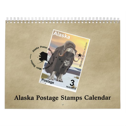 Alaska Postage Stamps Kalender (Hoes)