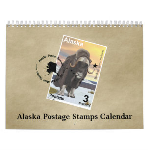 Alaska Postage Stamps Kalender