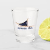 Alaska Postal Service Dog Shot Glas (Voorkant)
