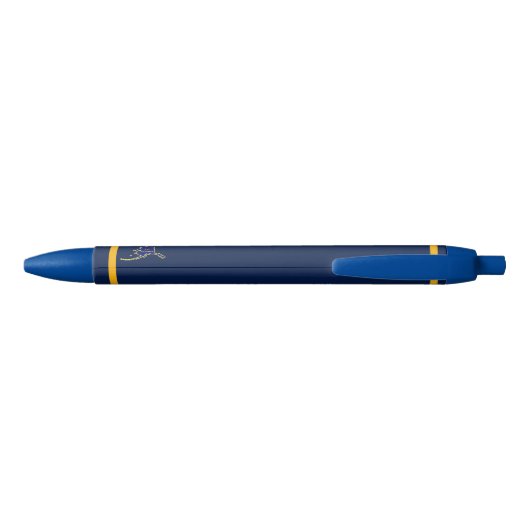 Alaska Postal Service Dog Sled Blauwe Inkt Pen (Achterkant)