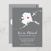 ALASKA-postkaart van de staat van verzending Briefkaart (Voorkant / Achterkant)