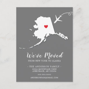 ALASKA-postkaart van de staat van verzending Briefkaart