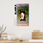 Alaska Print Western Reisposter Alaskaanse Kunst (Keuken)