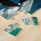 Alaska Puffins verweerde kleurrijke vogels Legpuzzel (Zijkant)