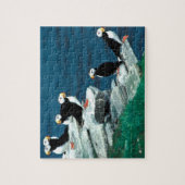 Alaska Puffins verweerde kleurrijke vogels Legpuzzel (Verticaal)