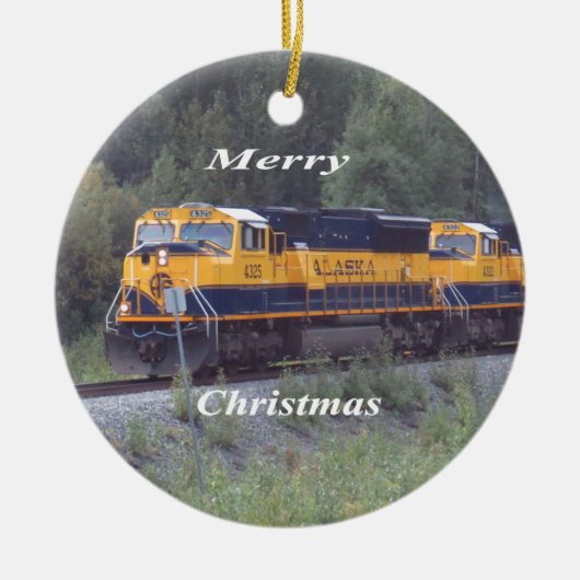 Alaska Railroad Keramisch Ornament (Voorkant)
