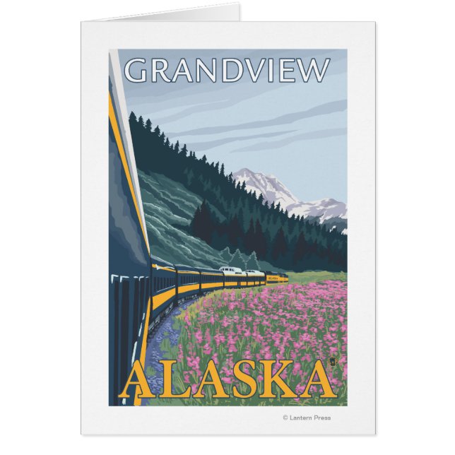 Alaska Railroad Scene - Grandview, Alaska (Voorkant)