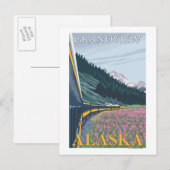 Alaska Railroad Scene - Grandview, Alaska Briefkaart (Voorkant / Achterkant)