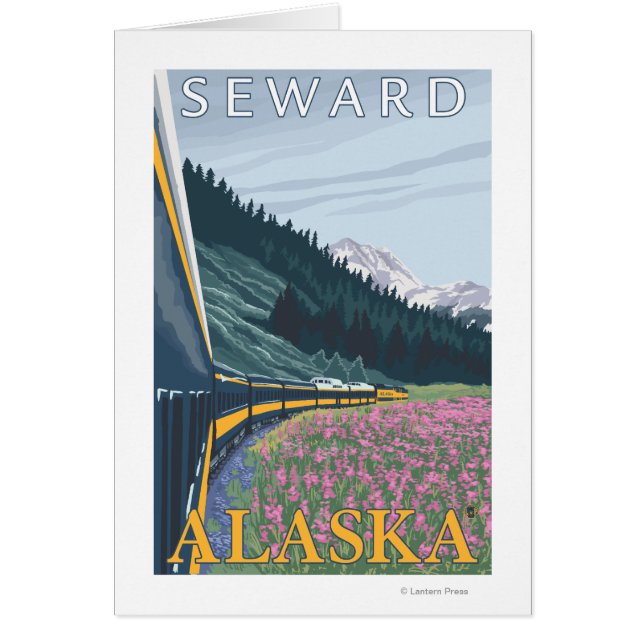 Alaska Railroad Scene - Seward, Alaska (Voorkant)