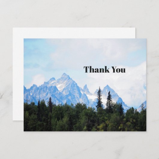Alaska Range Berg Landschap Foto Bedankt Briefkaart (Voorkant / Achterkant)