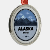 Alaska Range Camping Metalen Ornament (Rechts)