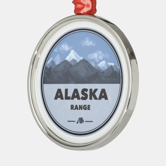 Alaska Range Camping Metalen Ornament (Links)