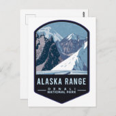 Alaska Range Denali National Park Briefkaart (Voorkant / Achterkant)
