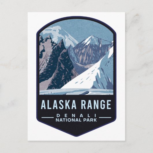 Alaska Range Denali National Park Briefkaart (Voorkant)