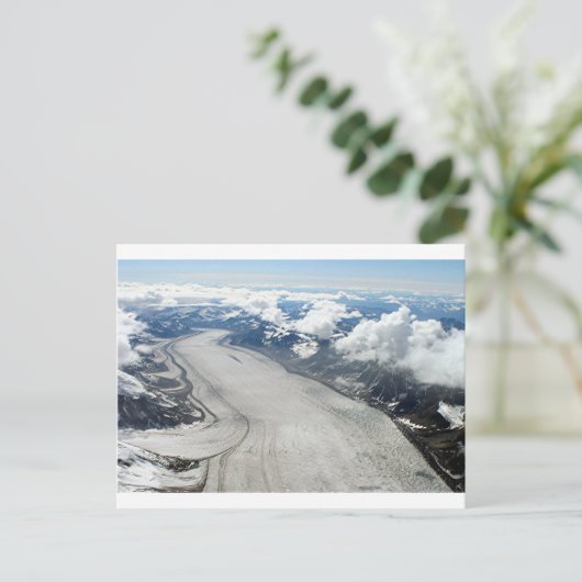 Alaska Range Mountains & glacier, Verenigde Staten Briefkaart (Staand voorkant)