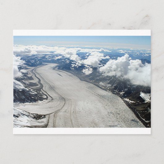 Alaska Range Mountains & glacier, Verenigde Staten Briefkaart (Voorkant)