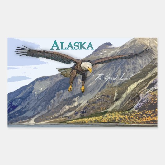 Alaska Rechthoek Sticker (Voorkant)