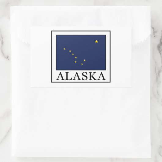 Alaska Rechthoekige Sticker (Tas)
