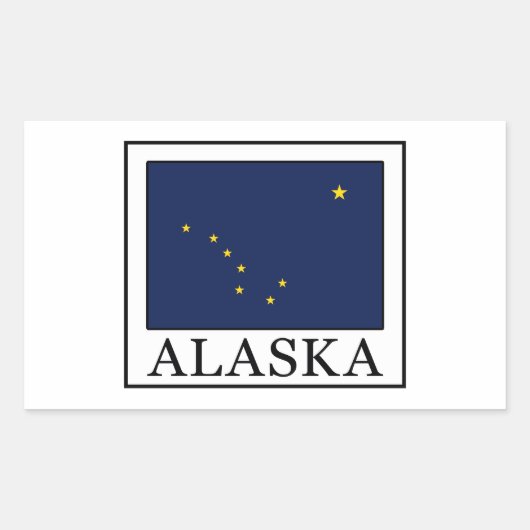 Alaska Rechthoekige Sticker (Voorkant)
