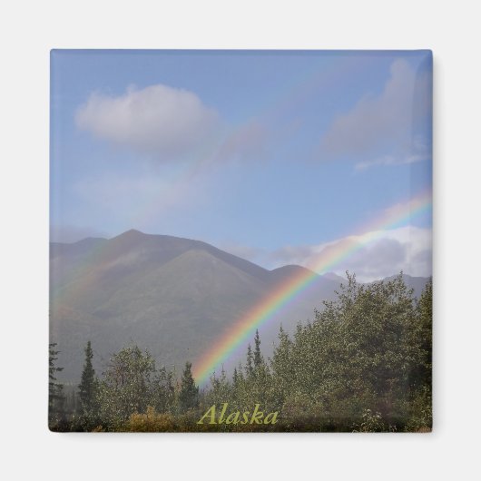 Alaska regenboogmagneet magneet (Voorkant)