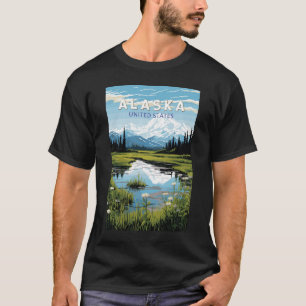 Alaska Reis Kunst Antiek T-shirt