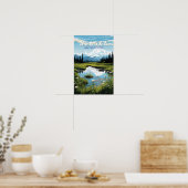 Alaska Reis Kunst Vintage Poster (Keuken)