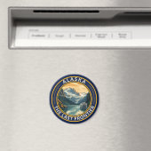 Alaska Reis Kunstbadge Magneet (Insitu (Vaatwasser))