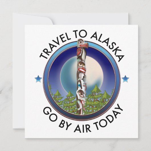 Alaska reislogo kaart (Voorkant)