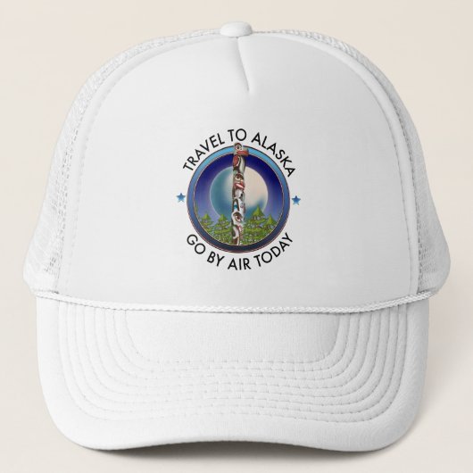 Alaska reislogo trucker pet (Voorkant)