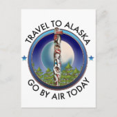 Alaska reislogo uitnodiging briefkaart (Voorkant)