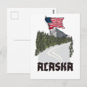 Alaska Reisposter Briefkaart (Voorkant / Achterkant)